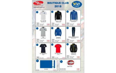Boutique OGS saison 2018-2019